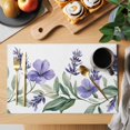 thumbnail image 2 of Spring Pastoral Floral Placemats Set of 1, Watercolor Purple Flowers Non-Slip Place Mats Washable Table Mats for Kitchen Dining Table Decorations Indoor/Outdoor, 2 of 9