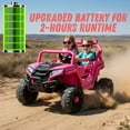 thumbnail image 2 of ThunderBolt 12V Kids Ride on Car, Electric Off-Road UTV Truck for Kids with Upgraded Battery for 2H, 2.4G Remote Control, Anti-Collision Bar, grippy tires,4-Wheel Suspension Ride on Car Kid UTV, 2 of 21