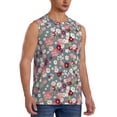thumbnail image 2 of Balery Daisies Flowers Camisetas sin mangas para hombre, absorbe la humedad y protege contra el mal olor.-X-Large, 2 of 7