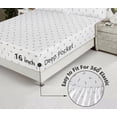 thumbnail image 3 of RUVANTI 100% Cotton Sheets Full Size Bed Set - 300 Thread Count Silky Soft Sateen Weave, Cooling, Lightweight & Breathable, 16" Deep Pocket, Durable & Luxury Satin-Like, 4 Piece, Childhood Sketch, 3 of 8