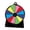 B, variant on YIFAEUX 8-Inch Acrylic Rainbow Prize Wheel with 12 Slots Dry Erase Spinning Wheel with Stand DIY Fortune Spinner Tabletop Roulette Party Board Game Props