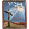 thumbnail image 1 of Charlotte Home Furnishings WW-8021-11203 Old Rugged Cross I Afghan Throw, Blue, 1 of 1