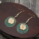thumbnail image 5 of 3 pairs Bohemian Two Layer Sunflower Vintage Earrings, 5 of 5