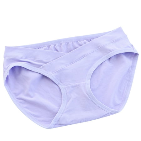 Pixnor - Soft Cotton Low Waist Maternity Nursing Panties Underwear for ...