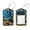 multicolored 2, variant on 2 Pcs Luggage Tags, Blue Rose Rustic Wood Plank Privacy Cover ID Label with Stainless Steel Loop and Address Card for Travel Bag Suitcase