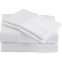 SRP Linen 1-Piece Fitted Sheet with 8'' Deep Pocket, Solid Pattern Egyptian Cotton-400 Thread Counts (King, White)