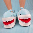 thumbnail image 4 of RWJDXD RWJDXD Pantoufles en Fourrure de Requin Rose pour Femmes, Créativité anime, à Enfiler, Pantoufles Drôles de Requin, Chaussures d'Intérieur d'Hiver pour Femmes, 4 of 6