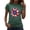 #03 Green, variant on Zynoxe Women's T-Shirts Fourth of July Patriotic Graphic Tees for Women Casual Summer Crew Neck Short Sleeve Going Out Tops (#03 Black,2XL)