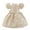 Beige, variant on Dress for Kids Girls Birthday Dress Jacquard Puffed Sleeve Princess Party Dress Fashion Blue, 70