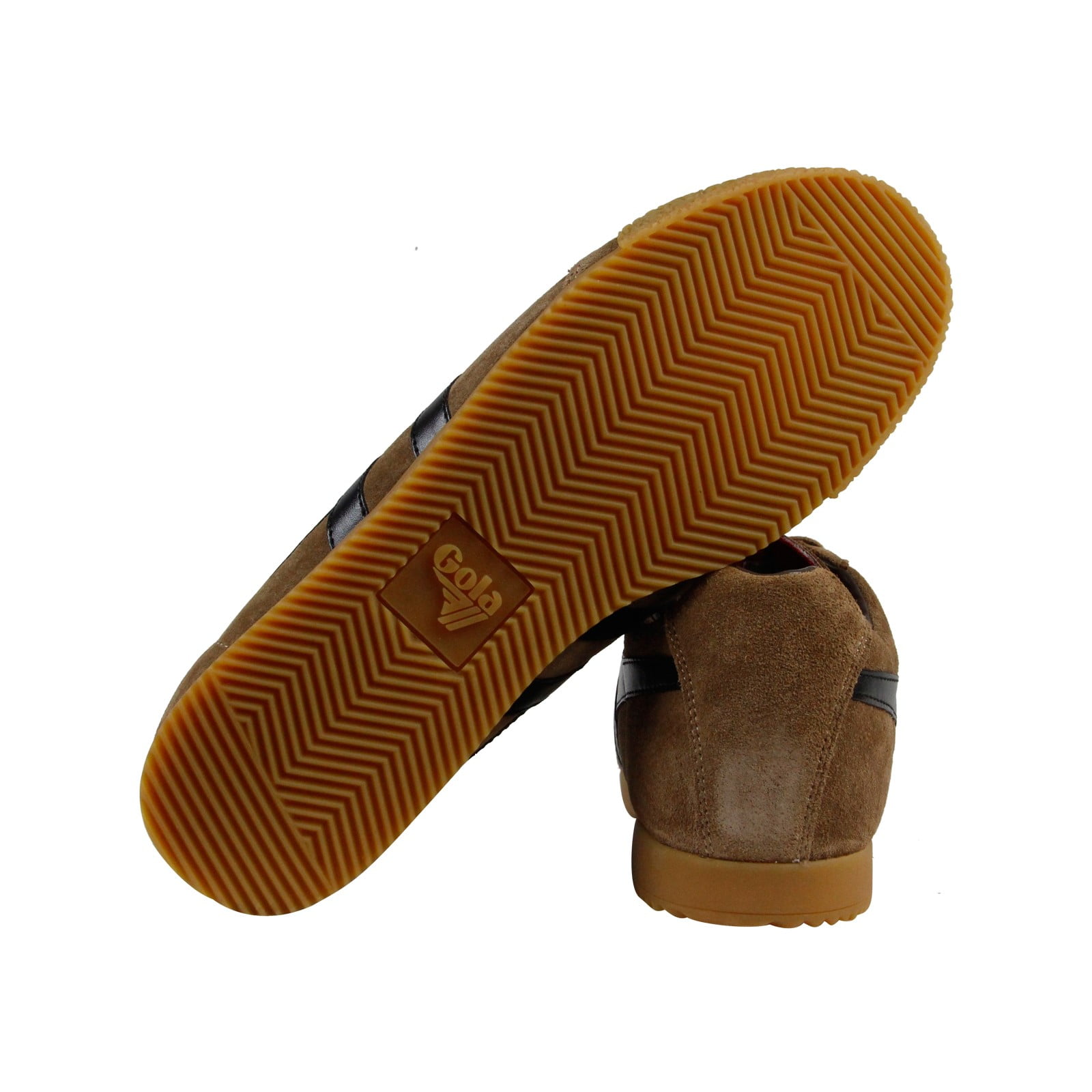 Gola Harrier Suede Tobacco Dark Brown Mens Low Top Sneakers