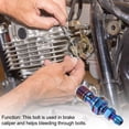 thumbnail image 3 of Unique Bargains Titanium Alloy M10x1.0 Motorcycle Brake Master Cylinder Screw M10 Thread Single Nipples Burnt Blue, 3 of 6
