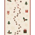 Snow Animal Tracks Table Runner 13 x 72 Inch, Outdoor Winter Trail ...