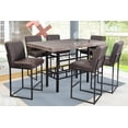 thumbnail image 1 of Comedor Coco Alto 6 Sillas Café Tubular y Cubierta de Formica, 1 of 1