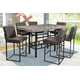 thumbnail image 1 of Comedor Coco Alto 6 Sillas Café Tubular y Cubierta de Formica, 1 of 1
