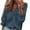 Navy, variant on WREESH Womens Fashion Blouses Business Casual Tops Ruffle V Neck Solid Color Pullover Regular Fit Long Sleeve Tops Casual Full Tops Loose Plus Size Clothing Beige