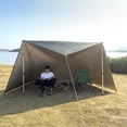 thumbnail image 3 of Greeniant Toldo parasol, tela Oxford, toldo para Patio y jardín, cubierta protectora solar para exteriores, senderismo, pesca, Picnic, tienda de campaña, carpas Verde 4x4m Greeniant OD029884-06, 3 of 6