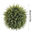 thumbnail image 2 of Real Touch Leaves Artificial Topiary Trees,16in Faux Boxwood, UV Resistant Plants, Valentine Day Decorations Spring Decor, 2 of 6