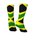 thumbnail image 5 of Women Colorful Crew Socks Jamaican Flag Novelty Fun Socks For Mens, 5 of 7