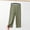 Army Green, variant on SBYOJLPB Women's Casual Capris Pants Solid Color Loose Large Size Home Pants for Sports and Outside