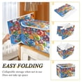thumbnail image 4 of 16.5x12.6x11.8in Foldable Flip-Top Storage Bin, Dustproof Magic Tape Closure, Ideal for Home & Toy Organization，Colorful Balloons, 4 of 7