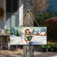 thumbnail image 3 of Hello Winter Collie Frosty Morning Walk Welcome Snowy Christmas Landscape Wood Sign Collie Dog Lover Gifts Idea Hanging Wall Home Decor - 02018, 3 of 5