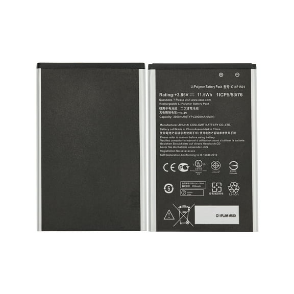 Replacement Replacement Battery Compatible For Asus ZenFone Selfie (ZD551KL / Z00UD) / 2 Laser (ZE550KL / Z00LD) (C11P1501)