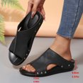 thumbnail image 6 of Mqqzkk Sandals For Women - Walking Shoes Faux Leather Dressy Slipper - Comfortable & Lightweight Fashion Casual Shoes, 6 of 6