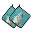 thumbnail image 1 of Paire de Porte-Pots Rayés de Poisson-Basse&44; 7,5 x 3 x 7,5 Po., 1 of 1