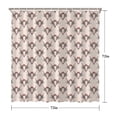 thumbnail image 5 of Beige Buffalo Skull Pattern Shower Curtain 72"x72" ,Bathroom Decorative Shower Curtains Set with 12 Hooks,Modern Waterproof Washable Shower Curtain, 5 of 6