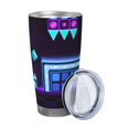 thumbnail image 2 of Saiise Geometry Dash Print Tumbler 20 Oz Stainless Steel Vacuum Insulated with Straw Coffee Cup for Home,Office,Outdoor Works Great for Ice Drinks and Hot Beverage, 2 of 8