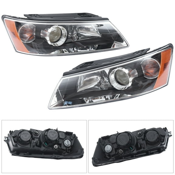 12V Headlights Kit For 2006 2007 2008 Hyundai Sonata Sedan Left & Right Side 921010A000, 921020A000