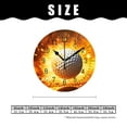 thumbnail image 2 of ATEDEANEI 12" Wall Clock Battery Operated Silent Non Ticking Golf Ball Sport Sunset Sky Picture, 2 of 5