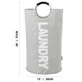thumbnail image 4 of Inteprter Cesta para la ropa Cesto a prueba de polvo Bolsa de ropa plegable Cubo de plegable Oxford Almacenamiento y organización del hogar gris, 4 of 5