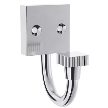 Liberty B43206-PC Simple Square 2 7/8" Single Prong Hook Polished Chrome
