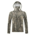 thumbnail image 6 of Dagegui Fishing Hoodies for Men Performance Long Sleeve Hooded Shirts with Face Cover Breathable Summer Sun Protection UV T-Shirt Outdoor Hiking Camo Tops 003 Camouflage XXXXL, 6 of 9