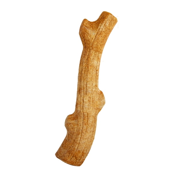 Pupstages by Petstages Super Dogwood Dog Chew Toy – Real-Wood Blend, Natural Wood Flavor & Texture, Moderate Chewers, Large, 11"
