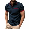 thumbnail image 2 of SEAOPEN Men's Glitter Mesh Sheer Round Neck Short Sleeve T Shirt Shiny Tee Tops Navy,3XL, 2 of 3