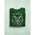 thumbnail image 3 of Krampus Made Me Do It Scary Christmas Tee Women's Sweatshirt, 3 of 4