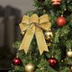thumbnail image 1 of Lazo de cinta, decoración navideña, decoración de adorno brillante para regalo de navidad para árbol de navidad, fiesta, guirnalda, regalos, mesa, ch Feliz Sencillez, 1 of 5