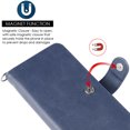 thumbnail image 4 of Leather Flip Cover Secure Magnetic Wallet Case for Samsung Galaxy A21, 4 of 5