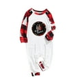 thumbnail image 4 of Odeerbi Matching Family Christmas Pajamas Sets Baby Romper Jumpsuits Mens Xmas Plaid Printed Loungewear Tops and Pants Family Matching Jammies Set Sleepwear for Baby, 4 of 4