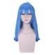 thumbnail image 1 of Peluca de cosplay azul larga y recta sintética para adolescentes/adultos, 1 of 2
