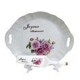thumbnail image 1 of Joyeux Anniversaire Floral Cake Tray, 1 of 1