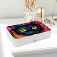 thumbnail image 6 of Cat PU Leather Necklace Organizer with Removable Compartment, Earring Holder, and Decorative Box - Portable Storage Case, 6 of 6