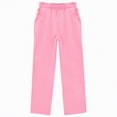 thumbnail image 4 of TOWED22 Girls Sweatpants Teen Girls Baggy Wide Leg Pants Drawstring Joggers Athletic Trousers with Pockets(Pink,11-12 Y), 4 of 4
