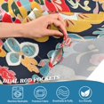 thumbnail image 5 of Yayeee Kitchen Curtains Tier Set of 2 Light Filtering 57"x24" Over Sink Window Panels, Colorful Floral Pattern, 5 of 7