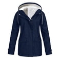 thumbnail image 1 of TITAKING Outdoor Women's Lightweight Hooded Softshell Jacket Dark Blue 3XL, 1 of 5