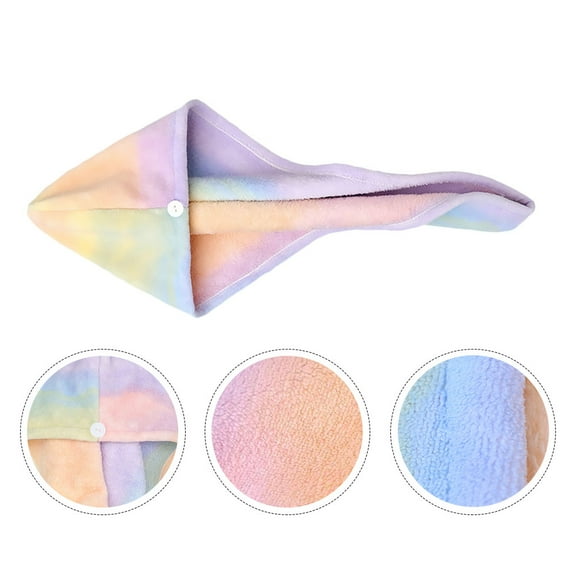 ELAYARD Wet Hair Towel Wrap Multi-color Super Absorption for Travel 1Set