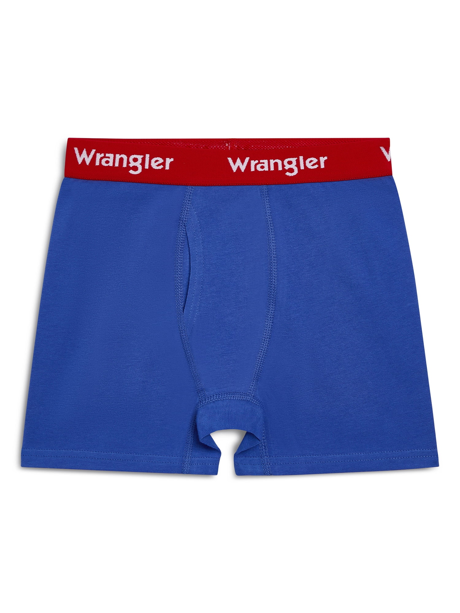 Wrangler Boys' Cotton Boxer Briefs, Soft Boys Underwear w/ 4-Way Stretch, Medium, 5-Pack