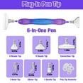 thumbnail image 5 of ZYNERY 18 Pcs Diamond Painting Pens Kit, Metal Tips & Resin Drill Pens, Diamond Painting Tools Accessories with Anti-slip Mat, Tray, Clay - Ideal for DIY Craft, Diamond Art Lover & Beginner (Purple), 5 of 9